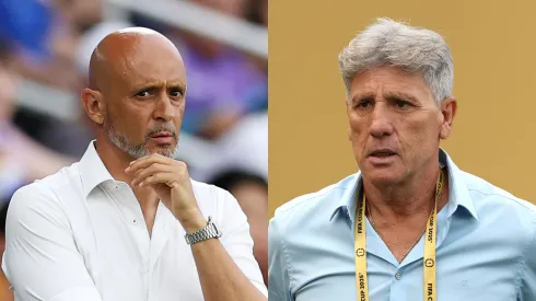 Miguel Cardoso, técnico do Mamelodi Dundowns e Renato Gaúcho, do Fluminense. Foto: GETTY IMAGES