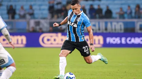RS – PORTO ALEGRE – 20/05/2025 – COPA DO BRASIL 2025, GREMIO X CSA – Marlon jogador do Gremio durante partida contra o CSA no estadio Arena do Gremio pelo campeonato Copa Do Brasil 2025. Foto: Maxi Franzoi/AGIF