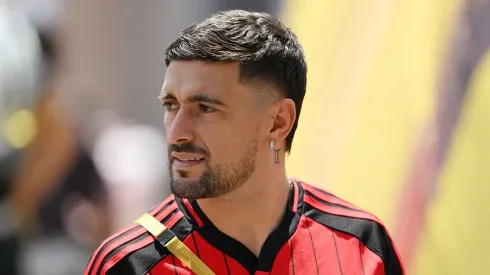 Arrascaeta pelo Flamengo no Mundial. Foto: David Ramos/Getty Images