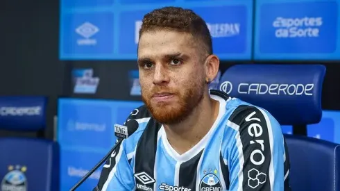 Cuellar no Grêmio. FOTO: LUCAS UEBEL/GREMIO FBPA