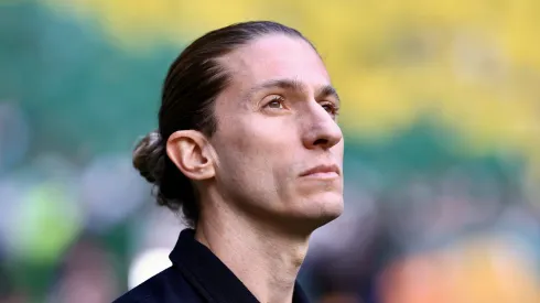 Filipe Luís soma 50 jogos e entra para o top-3 de melhores aproveitamentos no comando do Flamengo. Foto: Marcello Zambrana/AGIF