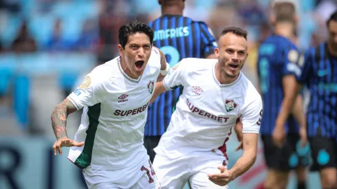 Cano comemora gol marcado contra a Internazionale-ITA. Foto: Marcelo Gonçalves/Fluminense.
