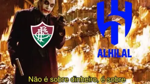 Meme Fluminense x Al-Hilal — Foto: Reprodução
