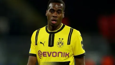 Jamie Gittens durante partida entre Borussia Dortmund e Sporting, pela UEFA Champions League. Foto: Lars Baron