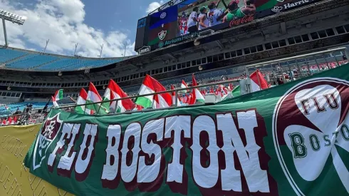 Torcida do Fluminense marcando presença no Mundial de Clubes – Foto: Reprodução/Fluminense