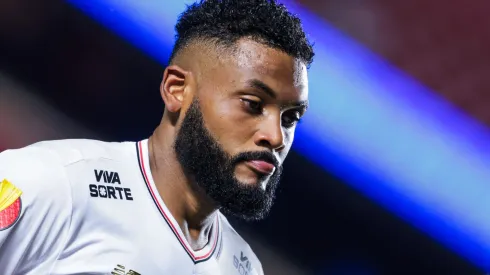 Sabino, jogador do São Paulo, durante partida contra o Mirassol no estadio Morumbi pelo campeonato Paulista 2025. Foto: Marcello Zambrana/AGIF