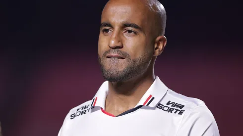 Lucas Moura jogador do Sao Paulo durante partida contra o Juventude no estadio Morumbi pelo campeonato Brasileiro A 2024. Foto: Ettore Chiereguini/AGIF
