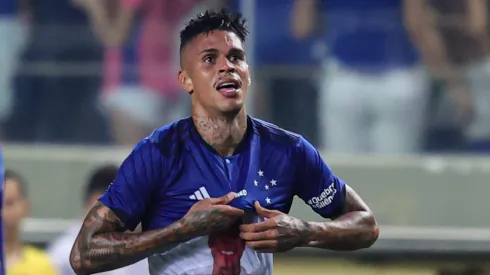 MG – BELO HORIZONTE – 25/04/2023 – COPA DO BRASIL 2023, CRUZEIRO X NAUTICO – Richard jogador do Cruzeiro comemora seu gol durante partida contra o Nautico no estadio Independencia pelo campeonato Copa do Brasil 2023. Foto: Gilson Junio/AGIF