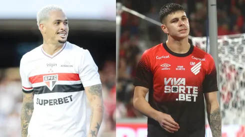 Luciano e Zapelli são os destaques de São Paulo e Athletico-PR para o duelo – Fotos: Reprodução/AGIF