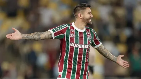 Everaldo marcou o gol do Fluminense na vitória sobre o Grêmio. Foto: Marcelo Gonçalves/Fluminense FC
