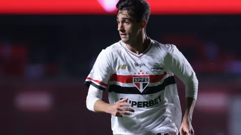 Rodriguinho jogador do São Paulo durante partida contra o Náutico no estádio Morumbi pelo campeonato Copa Do Brasil 2025. Foto: Marcello Zambrana/AGIF