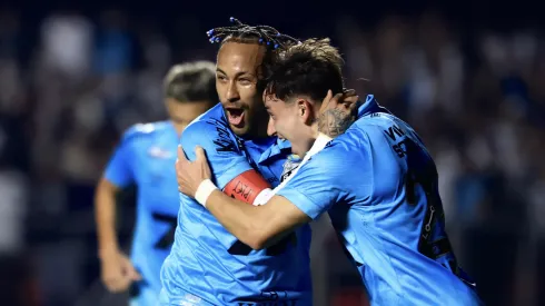 Neymar comemorando em Santos x Juventude – Foto: Marcello Zambrana/AGIF