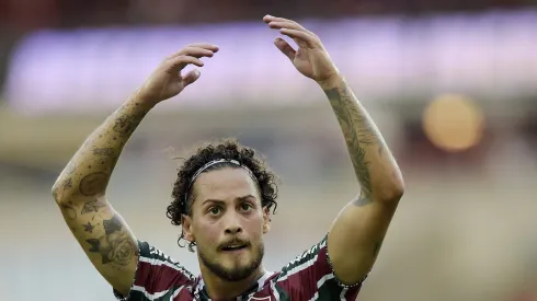 Guga jogador do Fluminense durante partida contra o Flamengo no estadio Maracana pelo campeonato Carioca 2025. Foto: Alexandre Loureiro/AGIF