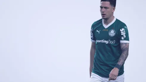 SP – SAO PAULO – 06/08/2025 – COPA DO BRASIL 2025, PALMEIRAS X CORINTHIANS – Anibal Moreno jogador do Palmeiras durante partida contra o Corinthians no estadio Arena Allianz Parque pelo campeonato Copa Do Brasil 2025. Foto: Ettore Chiereguini/AGIF