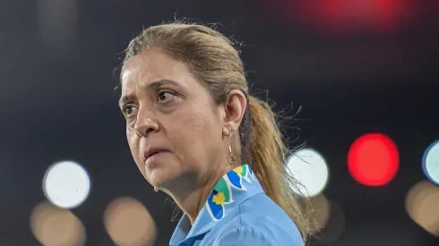 Leila Pereira no Palmeiras. Foto: Thiago Ribeiro/AGIF