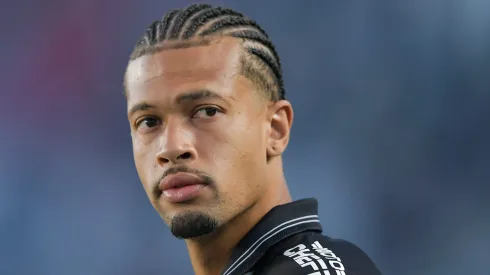 RJ – RIO DE JANEIRO – 19/07/2025 – BRASILEIRO A 2025, VASCO X GREMIO – Joao Victor jogador do Vasco durante partida contra o Gremio no estadio Sao Januario pelo campeonato Brasileiro A 2025.