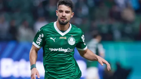 SP – SAO PAULO – 10/08/2025 – BRASILEIRO A 2025, PALMEIRAS X CEARA – jogador do Palmeiras durante partida contra o Ceara no estadio Arena Allianz Parque pelo campeonato Brasileiro A 2025. Foto: Marcello Zambrana/AGIF