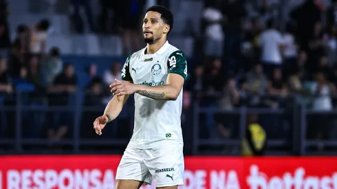 SP – BRAGANCA PAULISTA – 18/05/2025 – BRASILEIRO A 2025, BRAGANTINO X PALMEIRAS – Murilo jogador do Palmeiras durante partida contra o Bragantino no estadio Cicero De Souza Marques pelo campeonato Brasileiro A 2025. Foto: Fabio Giannelli/AGIF