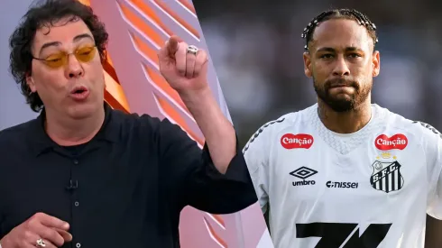 Walter Casagrande detona Neymar após goleada sofrida pelo Santos. Foto: Divulgação e Getty Images