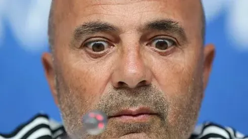 Sampaoli durante entrevista coletiva antes de partida entre Argentina e Nigéia, pela Copa do Mundo de 2018. Foto: Gabriel Rossi