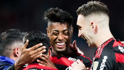 Bruno Henrique marcou o gol do Flamengo na vitória sobre o Inter, pela ida da Libertadores. Foto: Gilvan de Souza/Flamengo