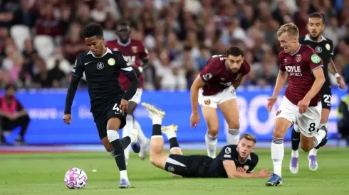 West Ham x Chelsea: Estêvão se torna o jogador mais jovem a dar uma assistência na Premier League. (Photo by Julian Finney/Getty Images)