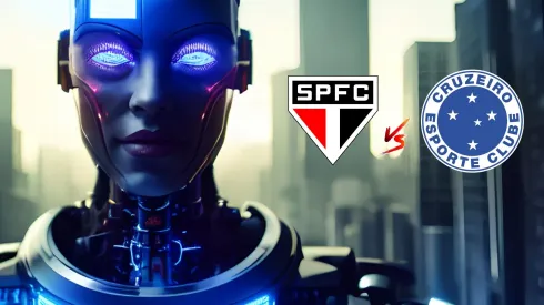 IA crava vencedor entre São Paulo e Cruzeiro (Foto: Feita por inteligência artificial)