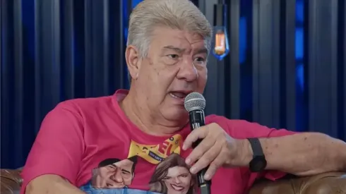 Joel Santana, durante participação em podcast (Reprodução/YouTube)