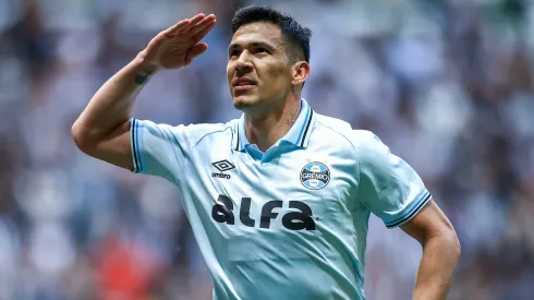 Balbuena comemora gol contra o Atlético-MG (LUCAS UEBEL/GREMIO FBPA)