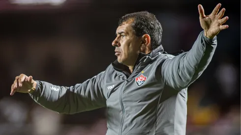 Fábio Carille, dirigindo o Vitória (Victor Ferreira/Vitória)