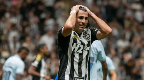 MG – BELO HORIZONTE – 17/08/2025 – BRASILEIRO A 2025, ATLÉTICO-MG X GRÊMIO – Junior Alonso jogador do Atlético-MG durante partida contra o Grêmio no estádio Arena MRV pelo campeonato Brasileiro A 2025. Foto: Fernando Moreno/AGIF