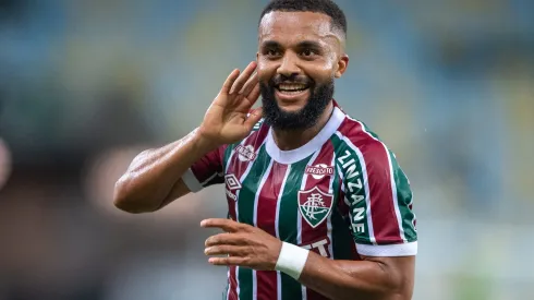 Samuel Xavier marcou o gol que deu a vitória ao Fluminense no 1º turno do Brasileirão 2025. Foto: Thiago Ribeiro/AGIF
