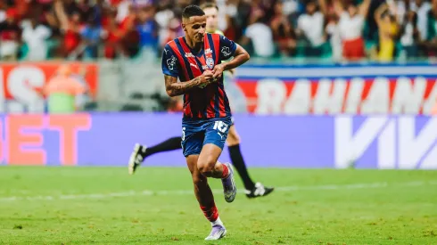 Luciano Juba comemora gol do Bahia contra o Fluminense (Letícia Martins/EC Bahia)