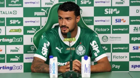 Jefté foi apresentado pelo Palmeiras. Foto: Cesar Greco/Palmeiras