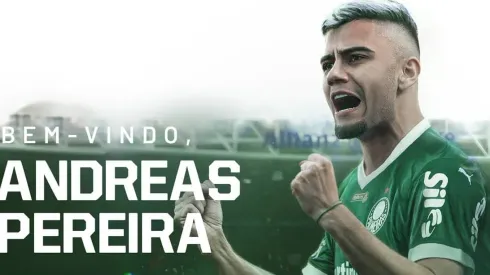 Andreas Pereira está regularizado para estrear pelo Palmeiras – Foto: Divulgação/SE Palmeiras