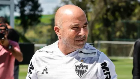 Sampaoli no Galo. Fotos: Bruno Cantini / Atlético
