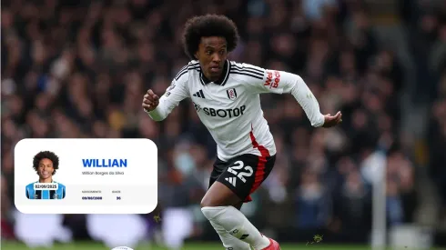 Willian, novo atacante do Grêmio atuando pelo Fulham