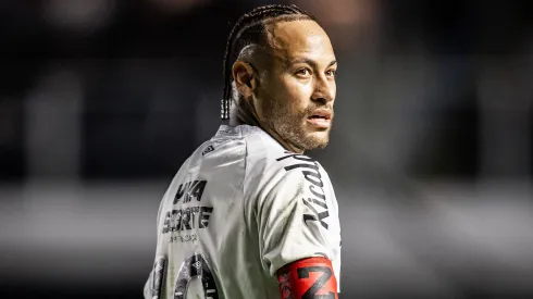 Neymar, na derrota para o Internacional na Vila Belmiro pelo Brasileirão Betano (Raul Baretta/ Santos FC)