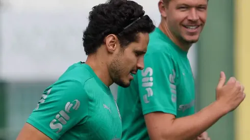 Raphael Veiga treinou sem restrições nesta 2ª – Foto: Cesar Greco/Ag. Palmeiras