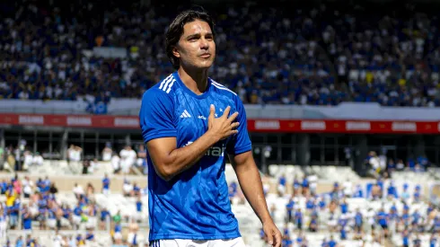 Marcelo Moreno, em sua despedida do futebol em abril de 2024 (Staff Images / Cruzeiro)