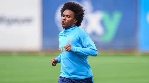 Willian, em treino no CT Luiz Carvalho (Lucas Uebel/Grêmio FBPA)