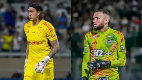 Cássio e Everson podem ser protagonistas dos clássicos. Fotos: Fernando Moreno/AGIF e Fernando Teramatsu/AGIF