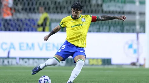 SP – SAO PAULO – 25/08/2025 – BRASILEIRO A 2025, PALMEIRAS X SPORT – Gustavo Gomez jogador do Palmeiras durante a partida contra o Sport no Allianz Parque em Sao Paulo (SP), pelo campeonato Brasileiro A 2025. Foto: Marlon Costa/AGIF