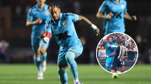 Neymar, meia-atacante do Santos em partida pelo campeonato brasileiro