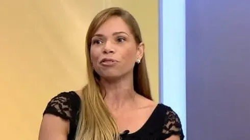 Renata Ruel, comentarista de arbitragem.
(Imagem: Reprodução/ESPN)