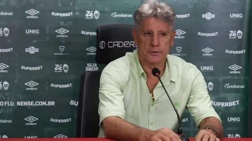 Renato Gaúcho durante coletiva. Foto: Marcelo Gonçalves/Fluminense FC