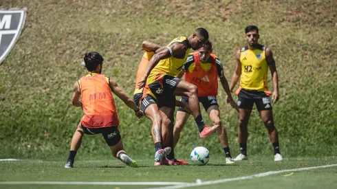 Galo se prepara para jogo contra o Bolívar (Foto: Pedro Souza / Atlético)
