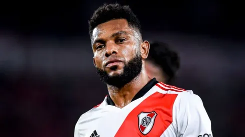 Borja pelo River Plate. Foto: Marcelo Endelli/Getty Images