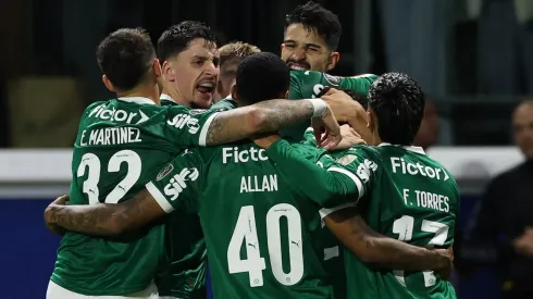 Palmeiras festeja vitória sobre o River Plate na Libertadores (Cesar Greco/Palmeiras)