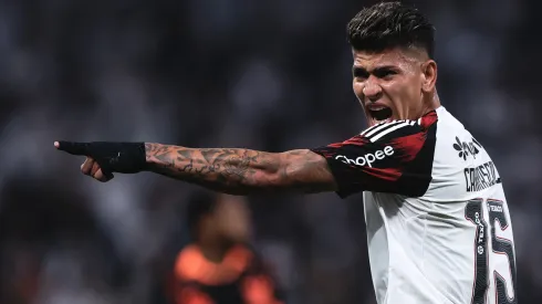 Carrascal em ação pelo Flamengo contra o Corinthians, pelo Brasileirão Betano – Foto: Ettore Chiereguini/AGIF